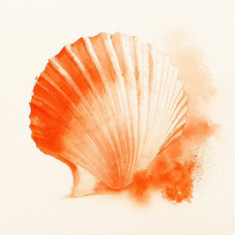 Muschel — Watercolor